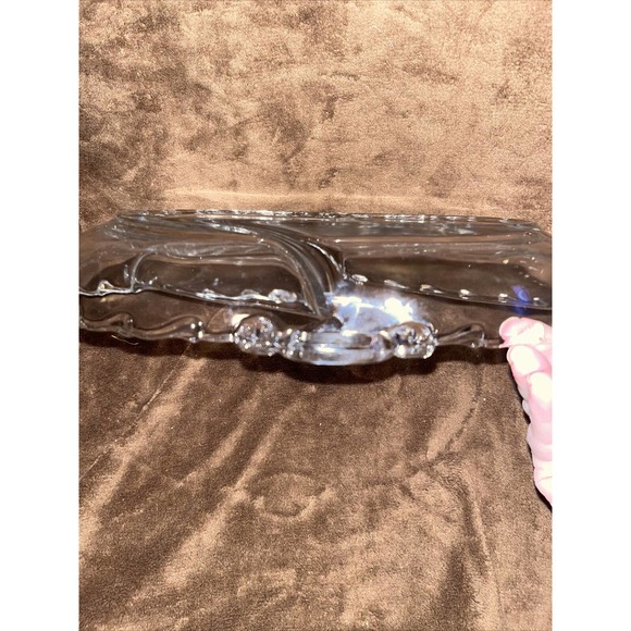 Fostoria Century Clear Glass- 11" 3 Part Oval Relish Serving Dish 2630 - Picture 5 of 5